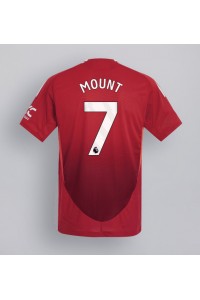 Manchester United Mason Mount #7 Jalkapallovaatteet Kotipaita 2024-25 Lyhythihainen